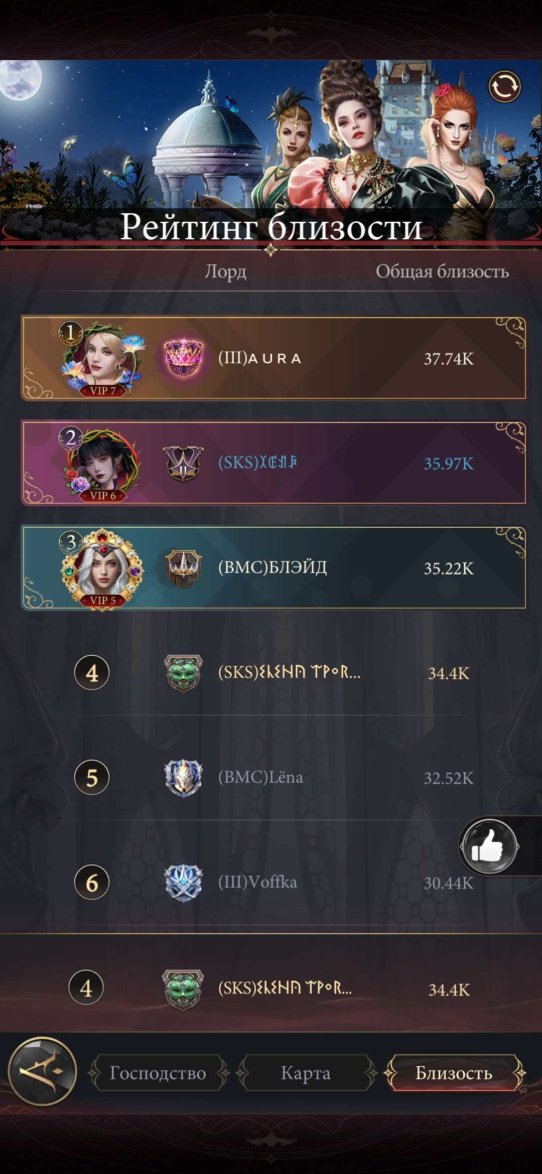 продажа аккаунта к игре Наследие вампиров
